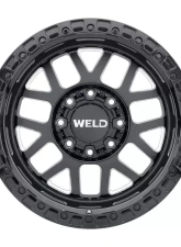 Weld Racing Cinch W105 Wheel 20x9 8x180 0mm Gloss Black Milled with Gloss Black Ring                                     - W10509018501 - Image 2