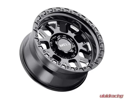 Weld Racing Cinch W105 Wheel 20x9 8x180 0mm Gloss Black Milled with Gloss Black Ring - W10509018501