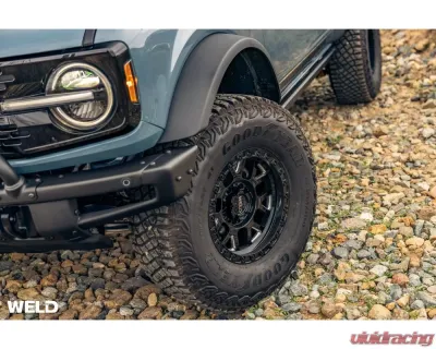 Weld Racing Cinch W105 Wheel 20x9 8x180 0mm Gloss Black Milled with Gloss Black Ring - W10509018501