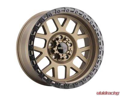 Weld Racing Cinch W115 Wheel 20x10 5x127 | 5x139.7 -18mm Satin Bronze with Satin Black Ring - W11500057476