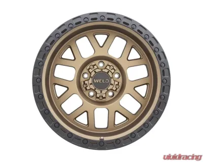 Weld Racing Cinch W115 Wheel 20x10 5x127 | 5x139.7 -18mm Satin Bronze with Satin Black Ring - W11500057476