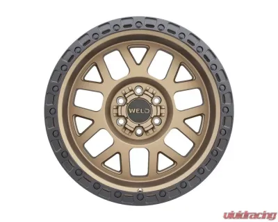 Weld Racing Cinch W115 Wheel 20x10 6x135 | 6x139.7 -18mm Satin Bronze with Satin Black Ring - W11500098476