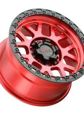 Weld Racing Cinch W133 Wheel 20x10 8x180 -18mm Candy Red with Satin Black Ring                                     - W13300018476 - Image 3