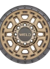 Weld Racing Crux W120 Wheel 17x9 8x165.1 0mm Satin Bronze with Satin Black Ring                                     - W12079082501 - Image 2
