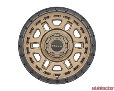 Weld Racing Crux W120 Wheel 17x9 5x114.3 | 5x127 0mm Satin Bronze with Satin Black Ring - W12079026501