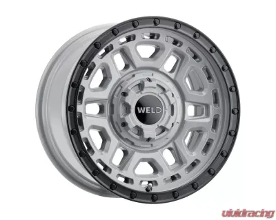 Weld Racing Crux W169 Wheel 17x9 6x135 | 6x139.7 -12mm Gloss Armor Gray with Satin Black Ring - W16979098451