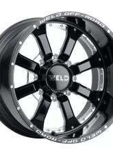 Weld Racing Granada Eight W125 Wheel 20x10 8x170 -18mm Gloss Black Milled                                     - W12500017476 - Image 3