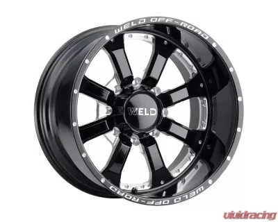 Weld Racing Granada Eight W125 Wheel 20x10 8x170 -18mm Gloss Black Milled - W12500017476