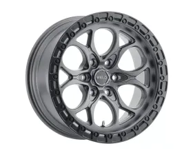 Weld Racing Ledge 6 W107 Wheel 18x9 6x135 0mm Satin Gunmetal with Satin Black Ring