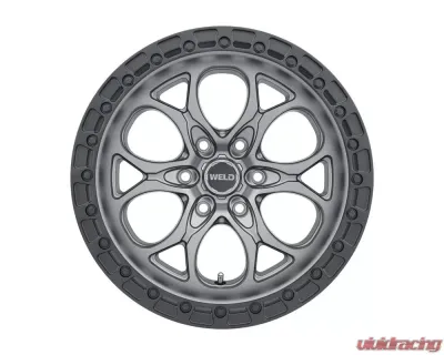 Weld Racing Ledge 6 W107 Wheel 18x9 6x135 0mm Satin Gunmetal with Satin Black Ring - W10789089501