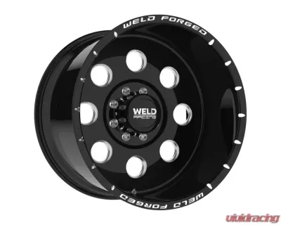 Weld Racing Super Single III XT Wheel 20x14 8x165.1 -76mm Gloss Black Milled with Text & Cuts Lip - W80604082BAA