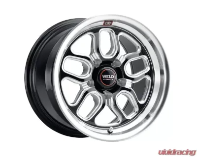 Weld Laguna Drag S152 Gloss Black Wheel w/ Milled Spokes 18x5 | 5x120.65 BC (5x4.75) | -10 Offset | 2.60 Backspacing - S1528C063N10