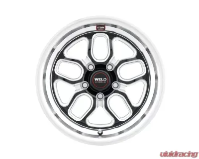 Weld Laguna Drag S152 Gloss Black Wheel w/ Milled Spokes 18x5 | 5x120.65 BC (5x4.75) | -10 Offset | 2.60 Backspacing - S1528C063N10