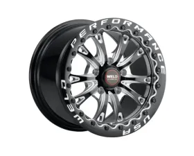Weld Racing Belmont Beadlock S908 Wheel 15x10 5x114.3 ET48 BS  7.38 Gloss Black Milled 78.1