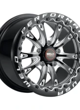 Weld Racing Belmont Beadlock S908 Wheel 17x10 5x120 ET42 BS  7.15 Gloss Black Milled 78.1                                     - S90870022P42 - Image 3