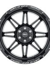Weld Racing Cheyenne W132 Wheel 20x10 5x127 5x139.7 ET-18 BS  4.75 Gloss Black MIL 87.1                                     - W13200057475 - Image 3