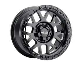Weld Racing Cinch W105 Wheel 20x10 5x127 5x139.7 ET-18 BS  4.75 Gloss Black Milled | Gloss Black Ring 87.1