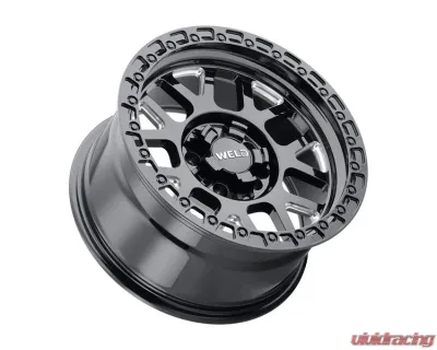 Weld Racing Cinch W105 Wheel 20x10 5x127 5x139.7 ET-18 BS  4.75 Gloss Black Milled | Gloss Black Ring 87.1 - W10500057476