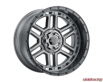 Weld Racing Crux W221 Wheel  20x9 6x135 6x139.7 ET00 BS  5.00 Satin Gunmetal | Black 106.1 - W22109098500
