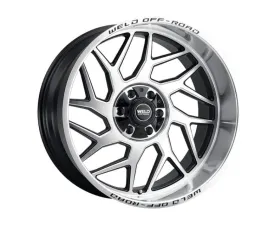 Weld Racing Fulcrum W118 Wheel 20x12 6x135 6x139.7 ET-44 BS  4.75 Gloss Black Machined  106.1