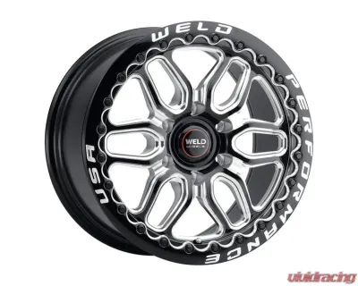 Weld Racing Laguna 6 Beadlock S903 Wheel 17x11 6x127 ET36 BS 7.375 Gloss Black Milled 78.1 - S90371181P36