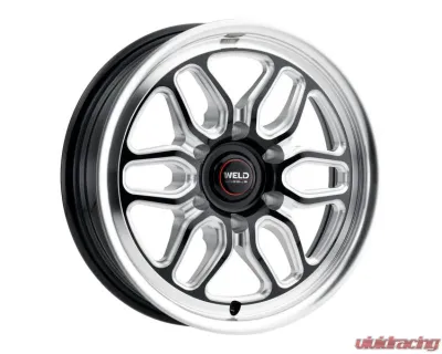 Weld Racing Laguna 6 Drag S153 Wheel 17x5 6x139.7 ET-25 BS 2.00 Gloss Black Milled 106.1 - S1537C084N25
