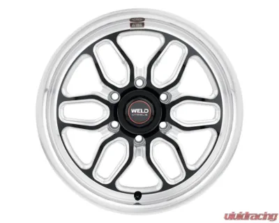 Weld Racing Laguna 6 Drag S153 Wheel 17x5 6x139.7 ET-25 BS 2.00 Gloss Black Milled 106.1 - S1537C084N25