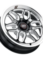 Weld Racing Laguna 6 Drag S153 Wheel 17x5 6x139.7 ET-25 BS 2.00 Gloss Black Milled 106.1                                     - S1537C084N25 - Image 3