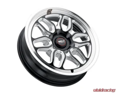 Weld Racing Laguna 6 Drag S153 Wheel 17x5 6x139.7 ET-25 BS 2.00 Gloss Black Milled 106.1 - S1537C084N25