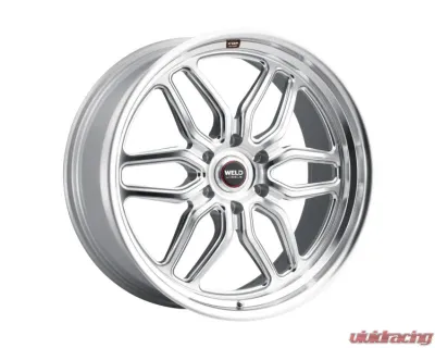 Weld Racing Laguna 6 S114 Wheel  22x9 6x139.7 ET25 BS  5.98 Gloss Silver Machined  106.1 - S11429084P25