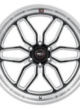 Weld Racing Laguna 6 S109 Wheel 22x9 6x139.7 ET25 BS  5.98 Gloss Black Milled 106.1                                     - S10929084P25 - Image 2