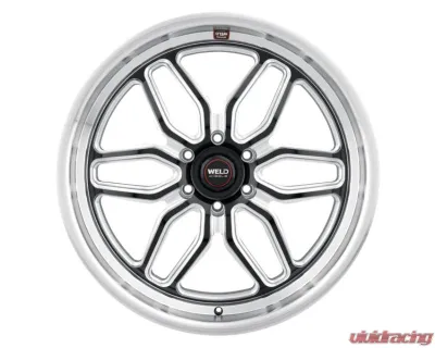 Weld Racing Laguna 6 S109 Wheel 22x9 6x139.7 ET25 BS  5.98 Gloss Black Milled 106.1 - S10929084P25
