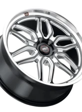 Weld Racing Laguna 6 S109 Wheel 22x9 6x139.7 ET25 BS  5.98 Gloss Black Milled 106.1                                     - S10929084P25 - Image 3