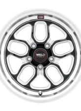 Weld Racing Laguna Drag S152 Wheel 18x8 5x120 ET15 BS 5.1 Gloss Black Milled 78.1                                     - S15288022P15 - Image 2