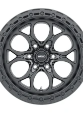 Weld Racing Ledge 6 W108 Wheel 18x9 6x139.7  ET00 BS  5.00 Satin Black Ring 106.1                                     - W10889084501 - Image 2