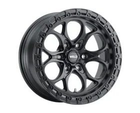 Weld Racing Ledge 6 W107 Wheel 17x9 6x135  ET-12 BS  4.50 Satin Gunmetal | Satin Black Ring 87.1