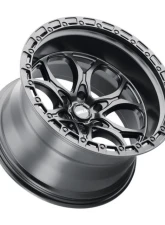 Weld Racing Ledge 6 W107 Wheel 18x9 6x135  ET-12 BS  4.51 Satin Gunmetal | Satin Black Ring 87.1                                     - W10789089451 - Image 3