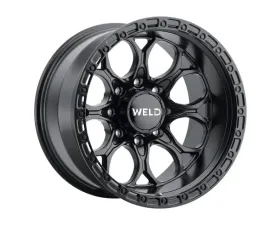 Weld Racing Ledge 8 20x9 8x170  ET00 BS  5.00 Satin Black | Satin Black Ring 125.1