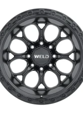 Weld Racing Ledge 8 W108 Wheel 20x10 8x180  ET-18 BS  4.75 Satin Black | Satin Black Ring 124.3                                     - W10800018476 - Image 2