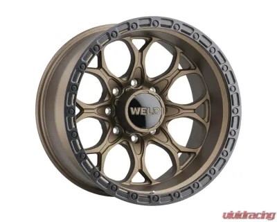 Weld Racing Ledge 8 W106 Wheel  20x10 8x170  ET-18 BS  4.75 Satin Bronze | Satin Black Ring 125.1 - W10600017476