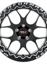 Weld Racing Solana Beadlock S910 Wheel 18x10.5 5x120.65 ET65 BS 8.3 Gloss Black Milled 70.3                                     - S91080562P65 - Image 2
