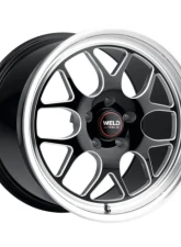 Weld Racing Solana Drag S160 Wheel 17x10 6x139.7 ET25 BS  6.48 Gloss Black Milled 106.1                                     - S16070084P25 - Image 3