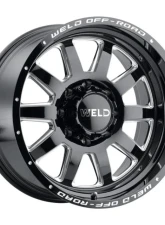 Weld Racing Stealth W102 Wheel 18x9 8x165.1  ET00 BS  5.01 Gloss Black Milled 125.1                                     - W10289082501 - Image 3