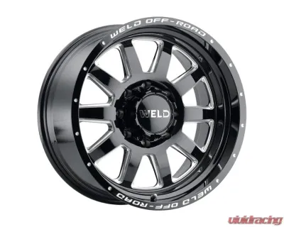 Weld Racing Stealth W102 Wheel 18x9 8x165.1  ET00 BS  5.01 Gloss Black Milled 125.1 - W10289082501