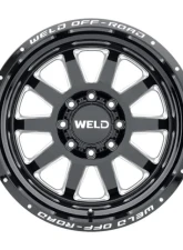 Weld Racing Stealth W102 Wheel 18x9 8x165.1  ET00 BS  5.01 Gloss Black Milled 125.1                                     - W10289082501 - Image 2