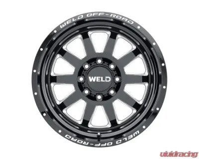 Weld Racing Stealth W102 Wheel 18x9 8x165.1  ET00 BS  5.01 Gloss Black Milled 125.1 - W10289082501