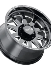 Weld Racing Stealth W102 Wheel 18x9 8x165.1  ET00 BS  5.01 Gloss Black Milled 125.1                                     - W10289082501 - Image 3