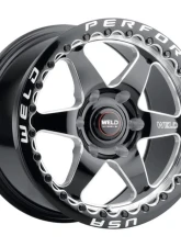 Weld Racing Ventura 6 Beadlock S909 Wheel 20x10 6x139.7 ET12 BS 6.00 Gloss Black Milled 106.1                                     - S90900084P12 - Image 3