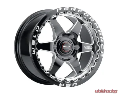 Weld Racing Ventura 6 Beadlock S909 Wheel 20x10 6x139.7 ET12 BS 6.00 Gloss Black Milled 106.1 - S90900084P12