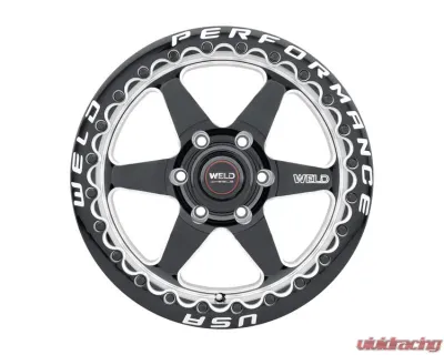 Weld Racing Ventura 6 Beadlock S909 Wheel 20x10 6x139.7 ET12 BS 6.00 Gloss Black Milled 106.1 - S90900084P12